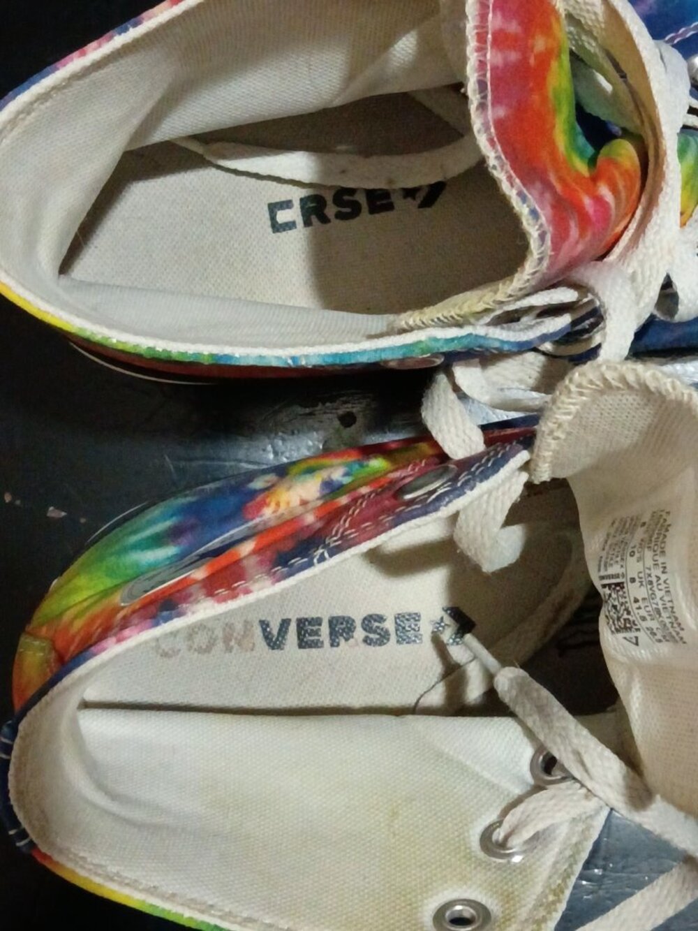Converse Pride Chuck Taylor All-Star Tie Dye Rainbow 168996F Unisex Size M8/W10 - Picture 11 of 14